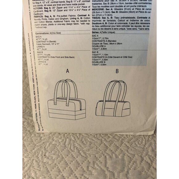 Butterick Misses Handbag Sewing Pattern B4840 - uncut - Picture 4 of 8